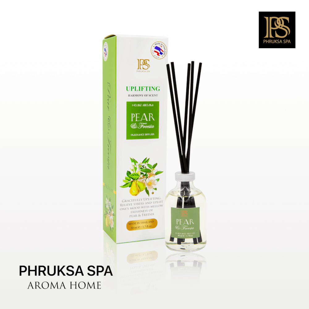 ก้านไม้หอมปรับอากาศ PHRUKSA SPA  ขนาด 50 มล. กลิ่นแพร์ ฟรีเซีย_1